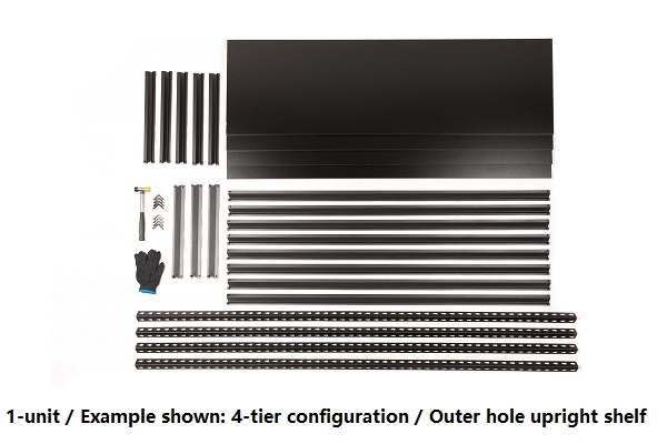 Rivet Shelving (outer hole upright) Rivet Shelving (outer hole upright)